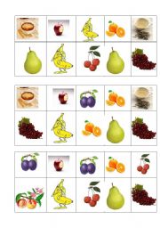 Food Bingo Game