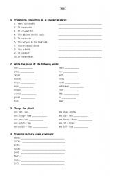 English worksheet: Test