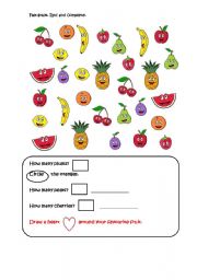 English worksheet: Fun fruit!