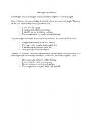 English Worksheet: Past Simle or Continuous