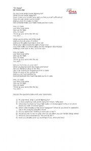 English worksheet: 21 guns - Green Day