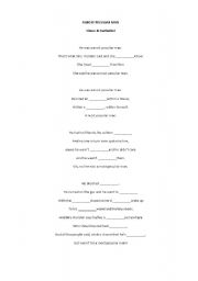 English Worksheet: a most peculiar man