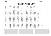 English worksheet: Family Train