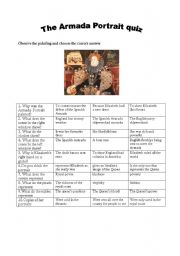 English Worksheet: The armada portrait quiz