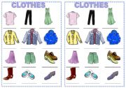 English Worksheet: Clothes