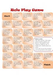 English Worksheet: Role Play Game