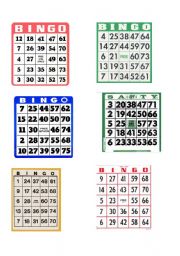 Bingo worksheets