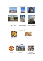 English worksheet: landmarks