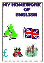 English Worksheet: My homework of English