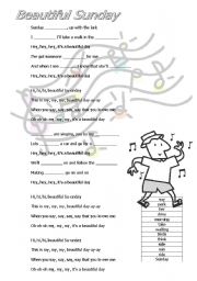 English Worksheet: Beautiful Snday