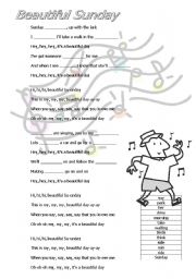 English worksheet: Beautiful Snday