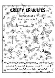 Creepy crawlies (Find them all))