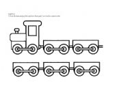 English Worksheet: Train & Numbers