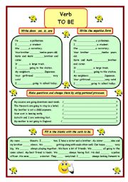 English Worksheet: Verb TO BE