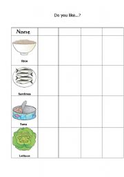 English worksheet: Food interview