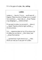 English Worksheet: London