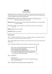 English Worksheet: Dracula Written Production