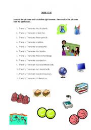 English Worksheet: There To Be