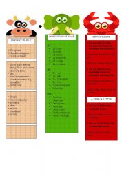 English Worksheet: bookmarks