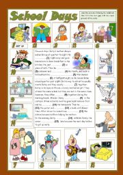 English Worksheet: SCHOOL DAYS