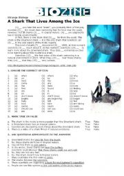 English Worksheet: Strange Biology  Greenland Shark