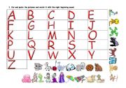 English worksheet: ALPHABET 