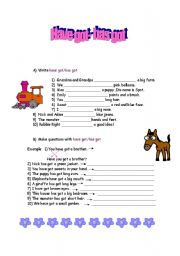 English Worksheet: have got