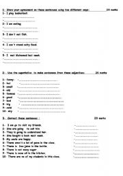 English worksheet: LEVEL8 EXAM