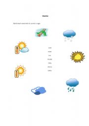 English worksheet: Weather