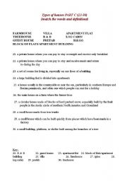 English worksheet: Types of houses - part C