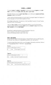 English Worksheet: song- wishes