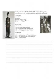 English Worksheet: Charlie Chaplin