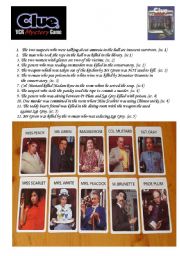 English Worksheet: Lets play Clue(do)