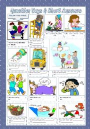 English Worksheet: QUESTION TAGS & SHORT ANSWERS