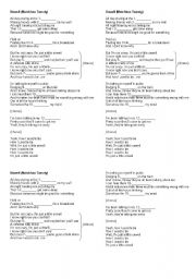 English Worksheet: Unwell (Matchbox Twenty)