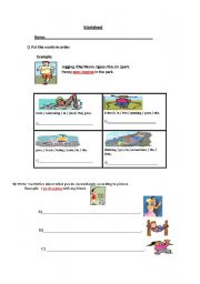 English Worksheet: verbs 