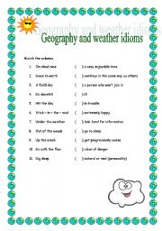 Geography and weather idioms