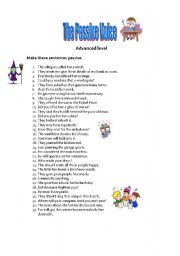 English Worksheet: The Passive Voice