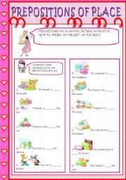 English Worksheet: PREPOSITIONS