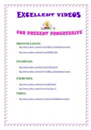 VIDEOS FOR PRESENT PROGRESSIVE PART TWO