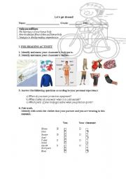 English Worksheet: Lets get dressed!