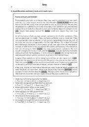 English worksheet: 11 th classes exam KEY