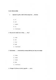 English Worksheet: workesheets of grammer