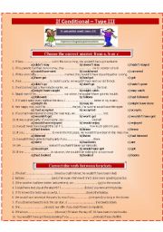 English Worksheet: If conditional (Type III).Part 3