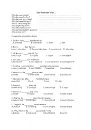 English Worksheet: Comparatives and Superlatives