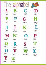 English Worksheet: The Alphabet