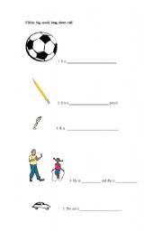 English worksheet: adjectives