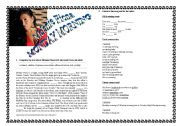 English worksheet: Melanie Fiona Monday morning (song)