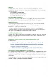 English Worksheet: Lesson Plan