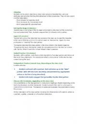 English worksheet: Lesson Plan